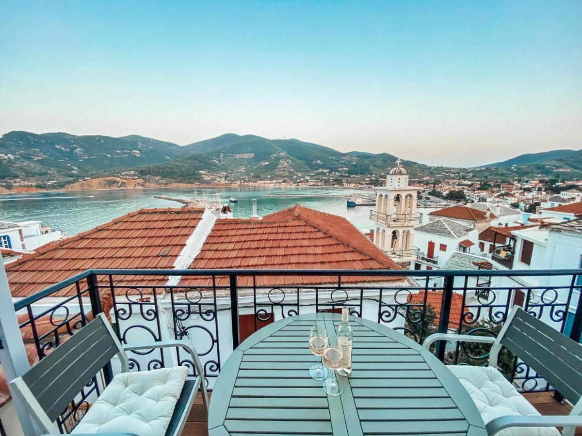 Evageliasvilla Sea View Skopelos Town Bagian luar foto