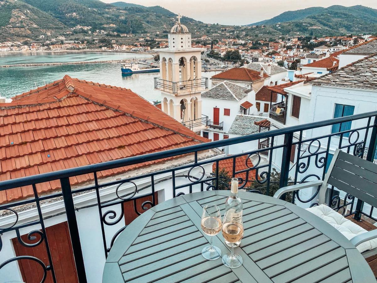 Evageliasvilla Sea View Skopelos Town Bagian luar foto