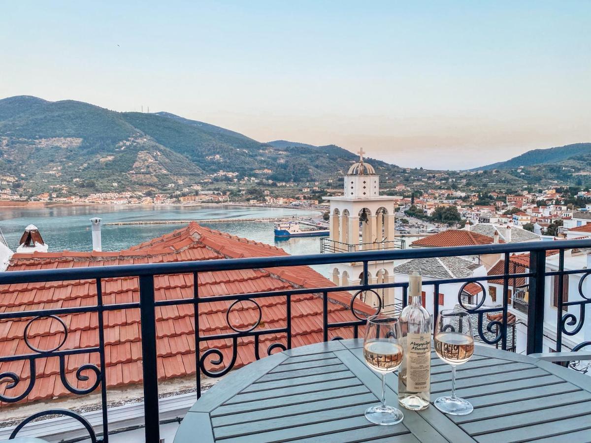 Evageliasvilla Sea View Skopelos Town Bagian luar foto
